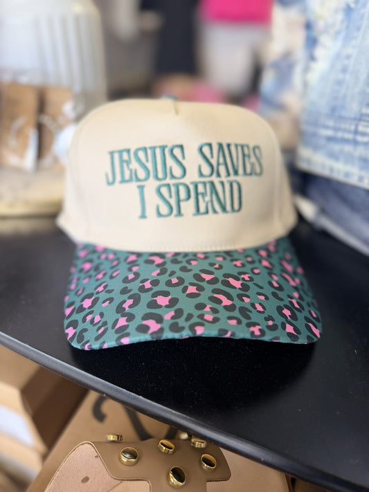 Jesus Saves I Spend Hat